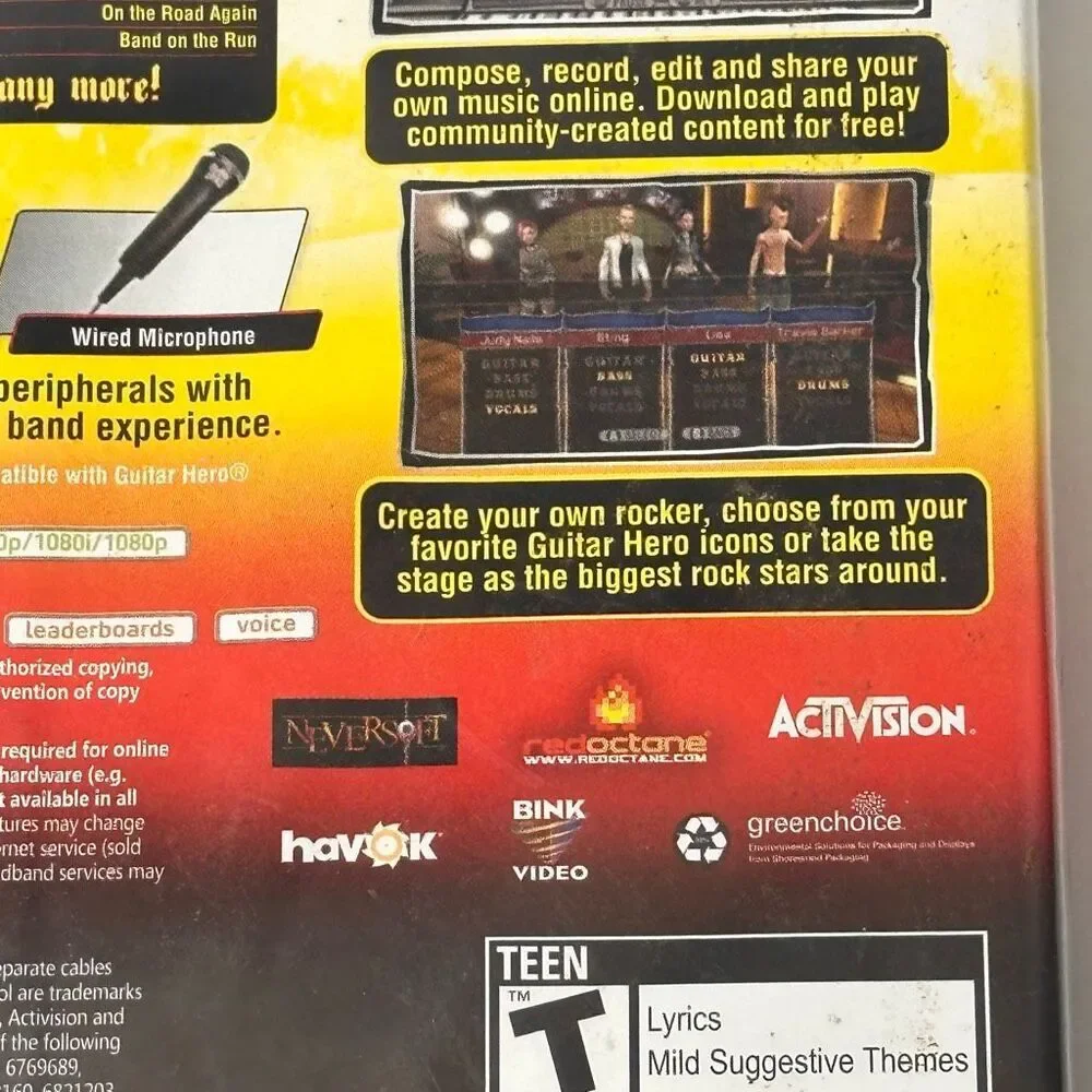 Guitar Hero World Tour XBOX 360 Activision Music/Rhythm Videogame